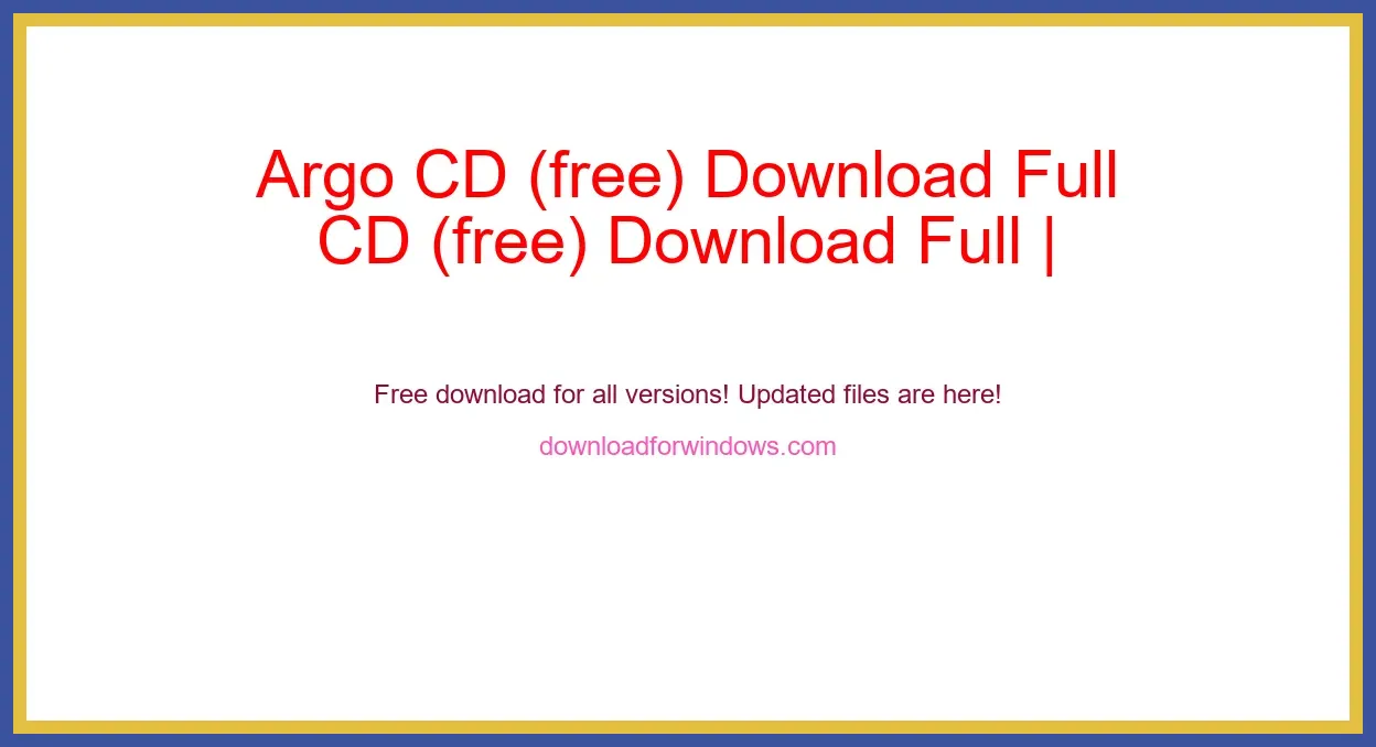 Argo CD (free) Download Full | **UPDATE