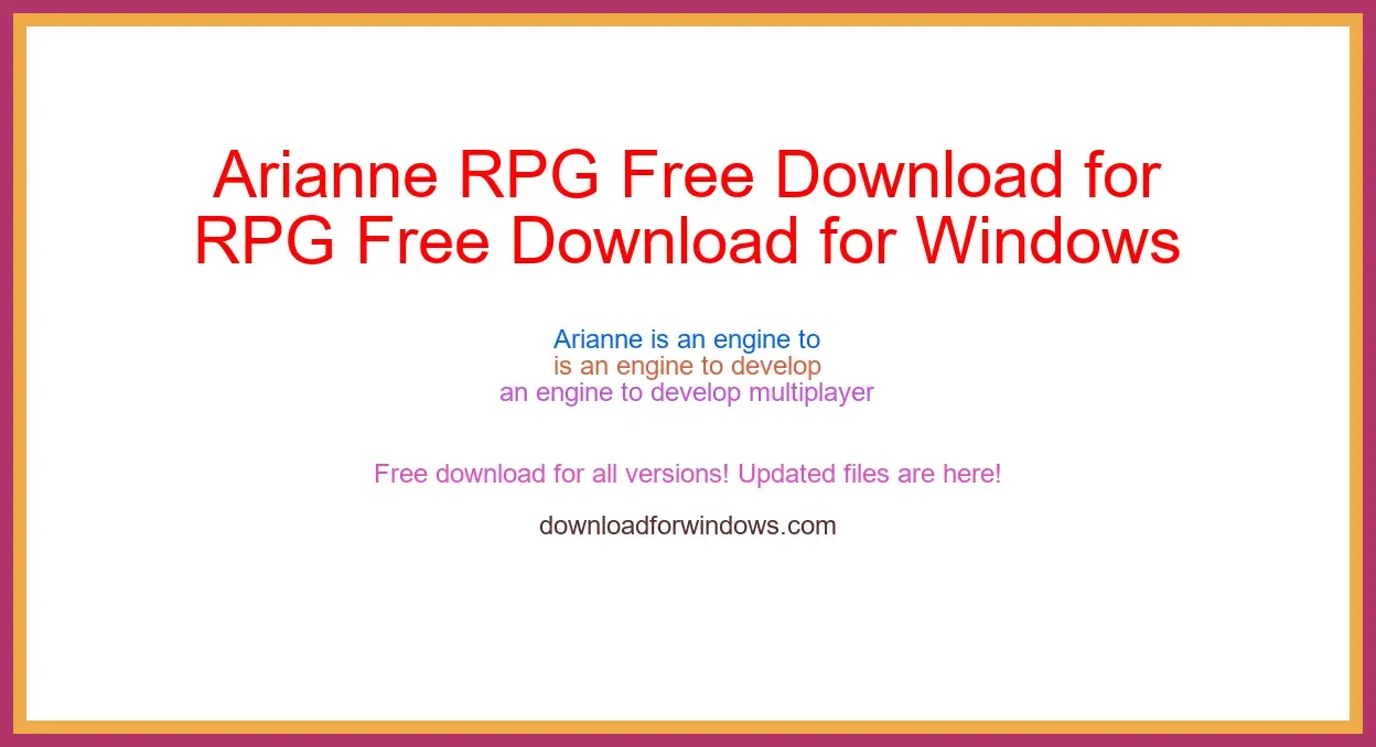 Arianne RPG Free Download for Windows & Mac