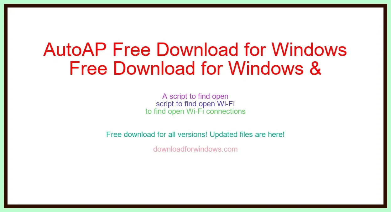 AutoAP Free Download for Windows & Mac