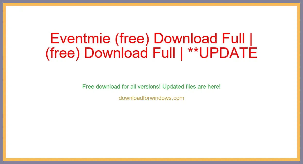 Eventmie (free) Download Full | **UPDATE