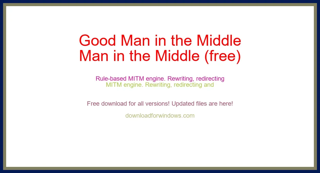 Good Man in the Middle (free) Download Full | **UPDATE