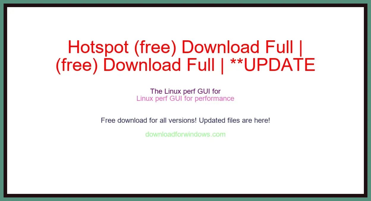 Hotspot (free) Download Full | **UPDATE