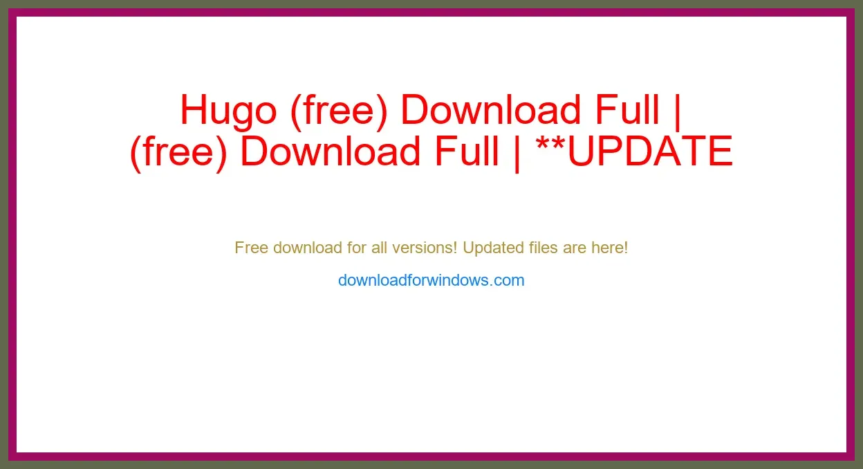 Hugo (free) Download Full | **UPDATE