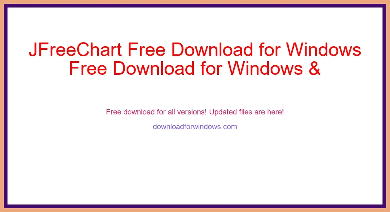 JFreeChart Free Download for Windows & Mac