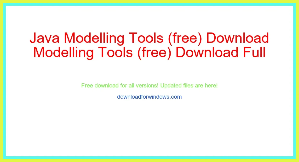 Java Modelling Tools (free) Download Full | **UPDATE