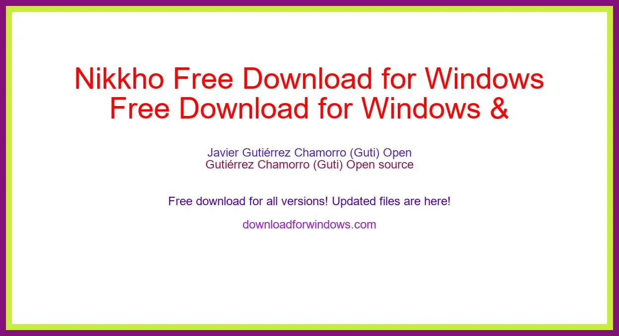 Nikkho Free Download for Windows & Mac