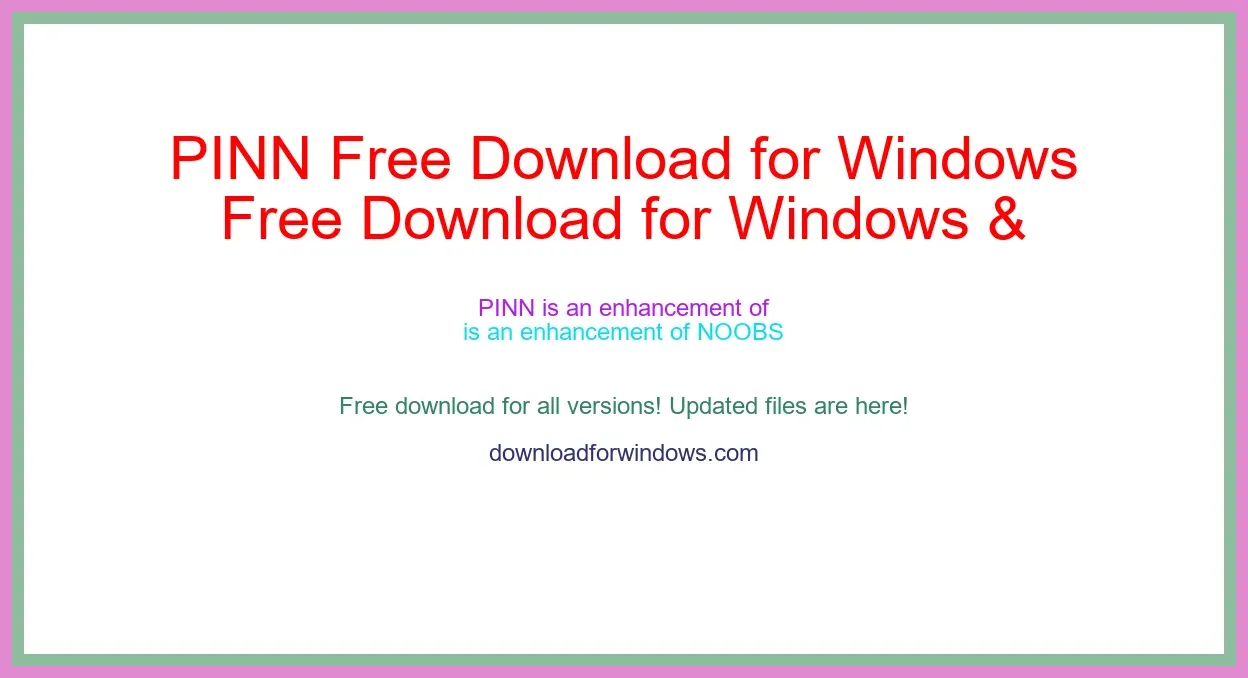 PINN Free Download for Windows & Mac