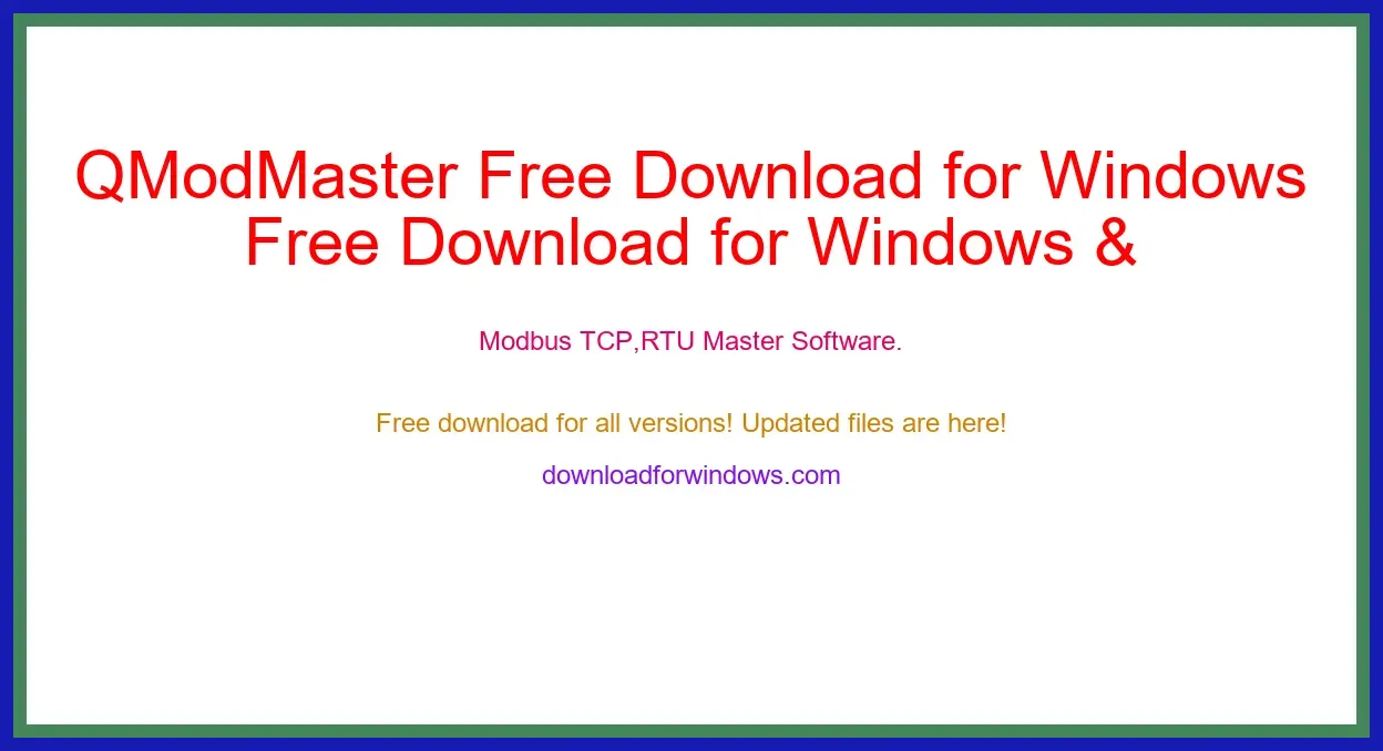 QModMaster Free Download for Windows & Mac