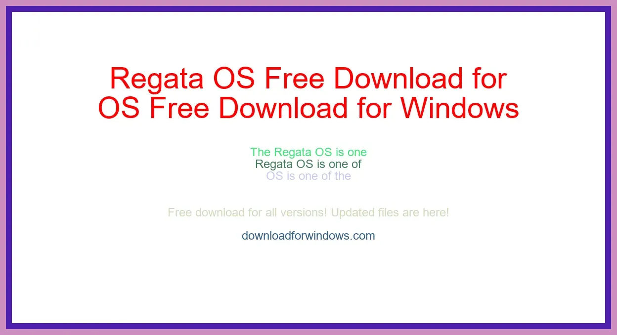 Regata OS Free Download for Windows & Mac