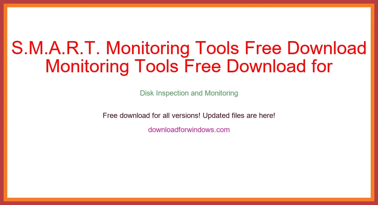 S.M.A.R.T. Monitoring Tools Free Download for Windows & Mac