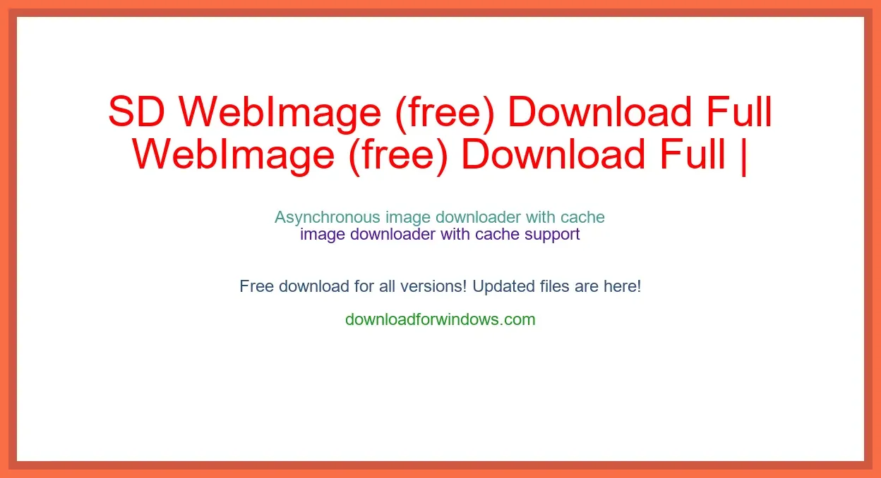 SD WebImage (free) Download Full | **UPDATE