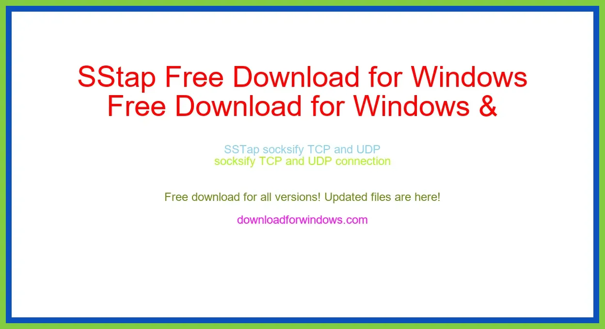 SStap Free Download for Windows & Mac