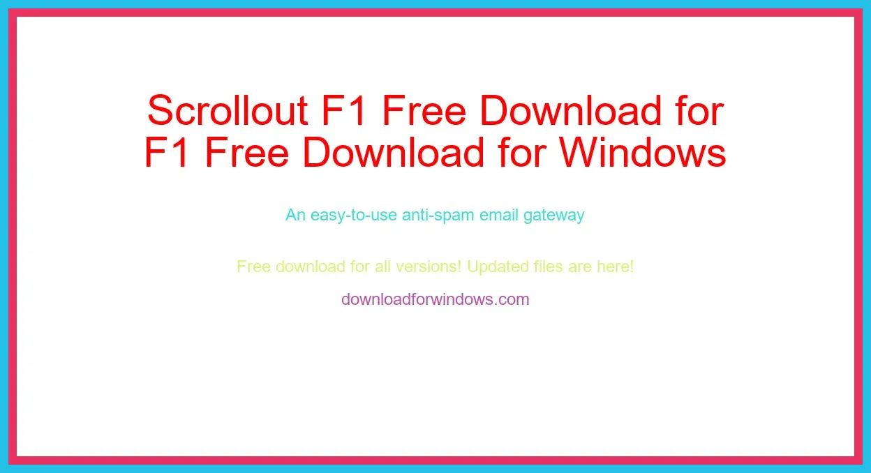 Scrollout F1 Free Download for Windows & Mac