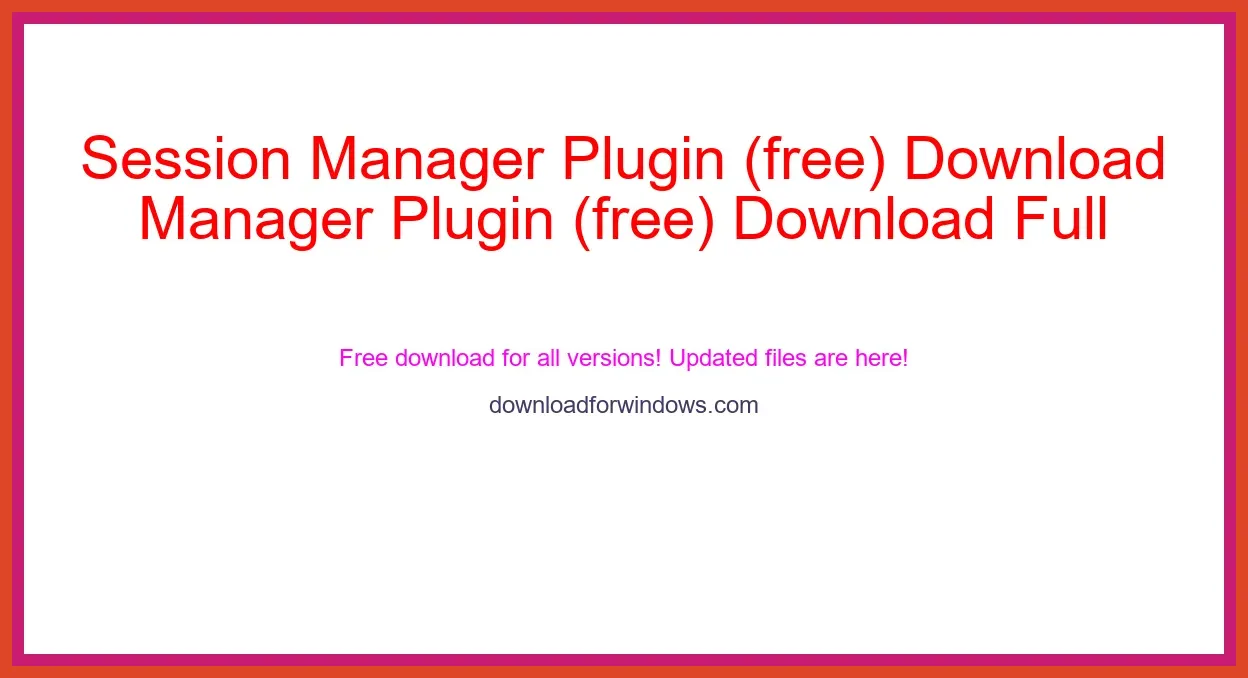 Session Manager Plugin (free) Download Full | **UPDATE