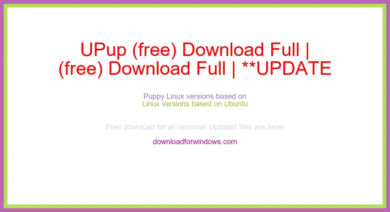 UPup (free) Download Full | **UPDATE