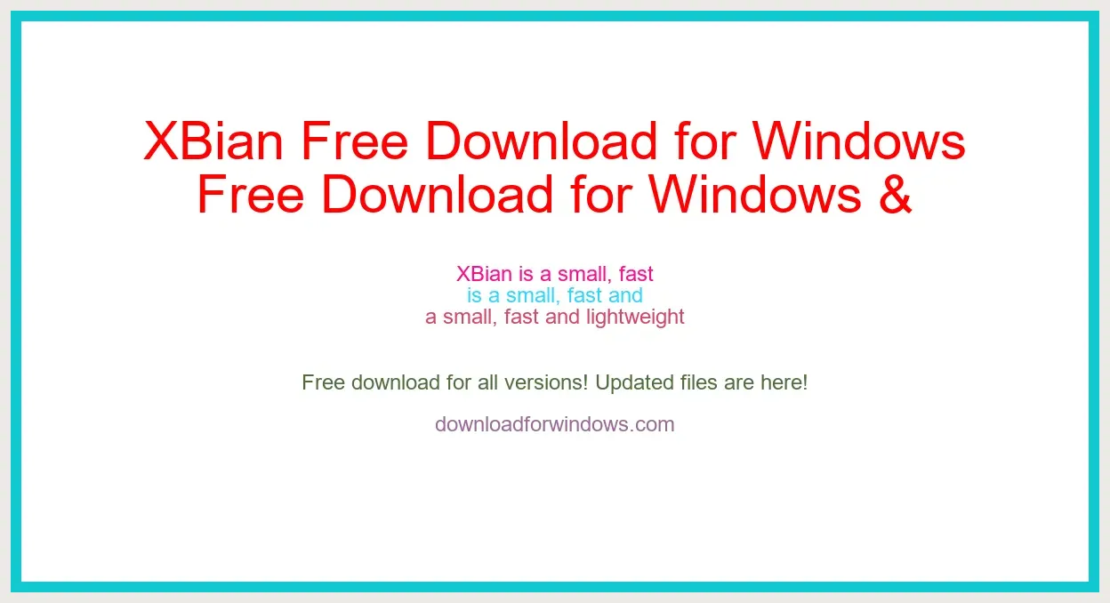 XBian Free Download for Windows & Mac