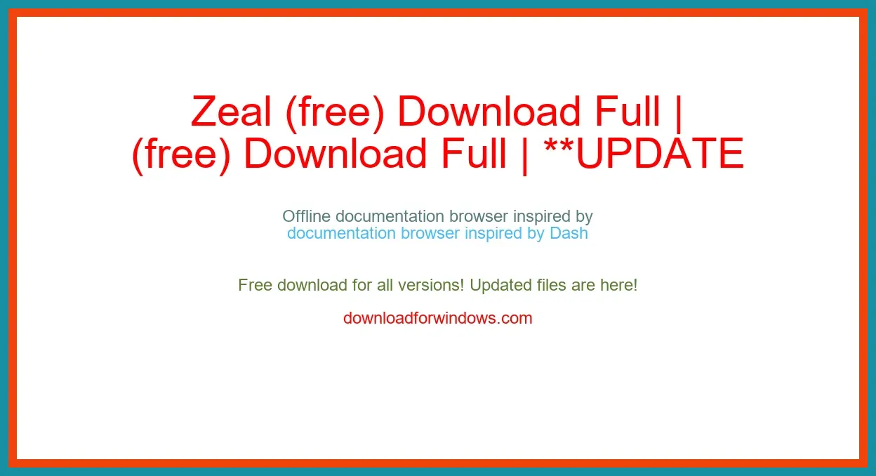 Zeal (free) Download Full | **UPDATE
