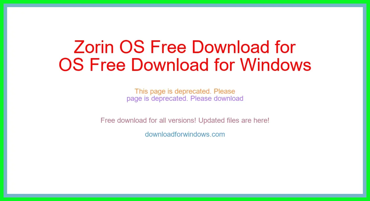 Zorin OS Free Download for Windows & Mac