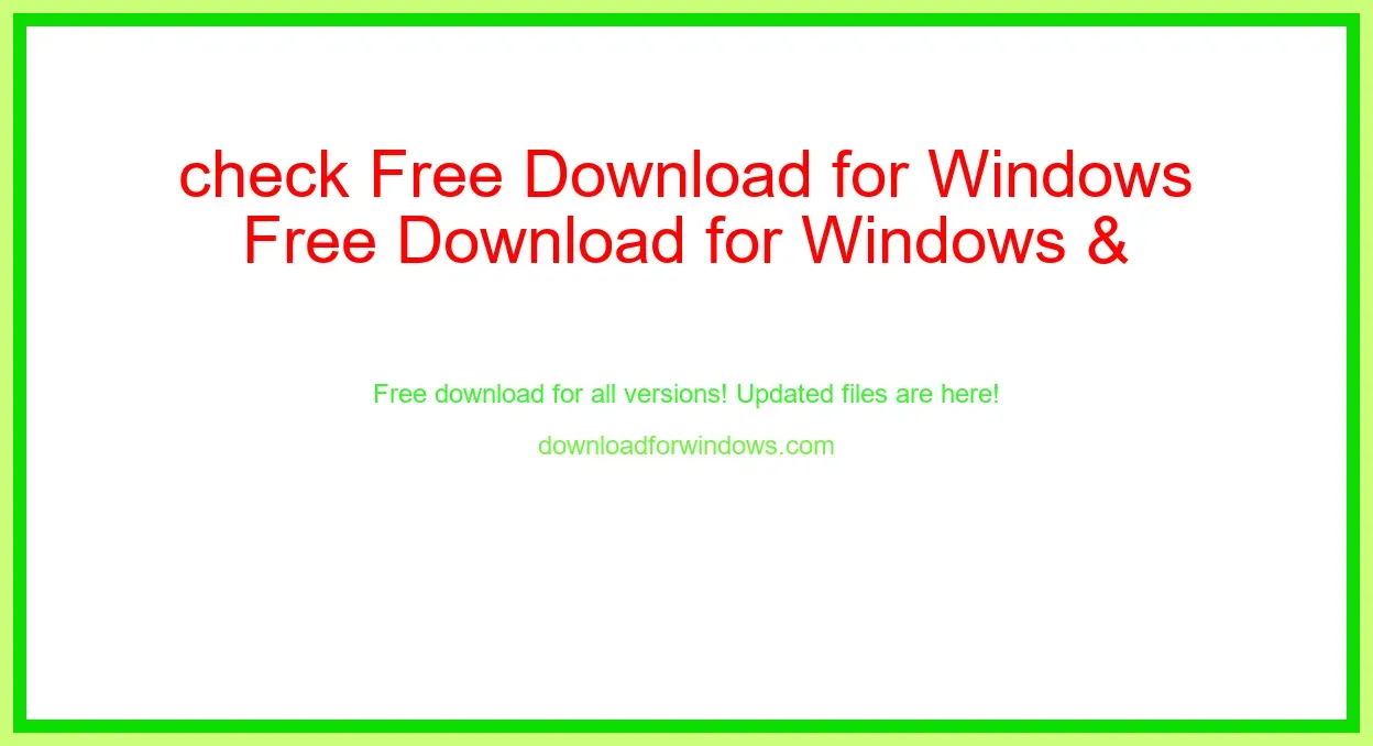 check Free Download for Windows & Mac