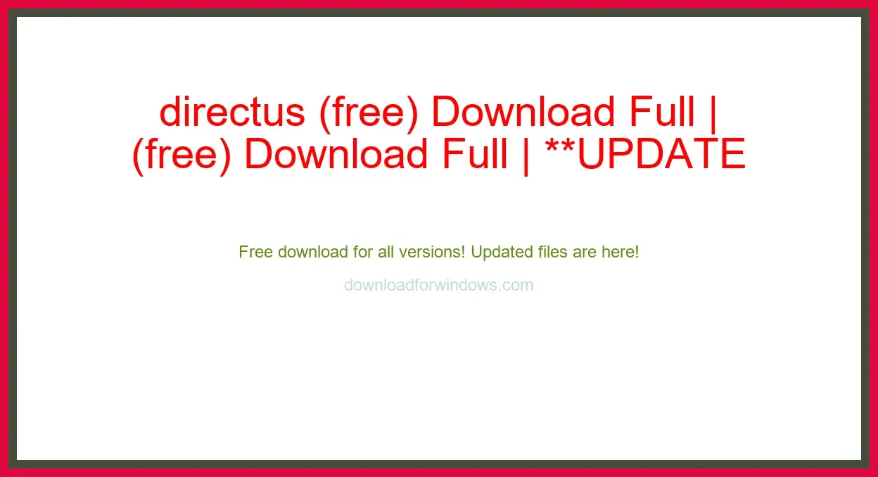 directus (free) Download Full | **UPDATE