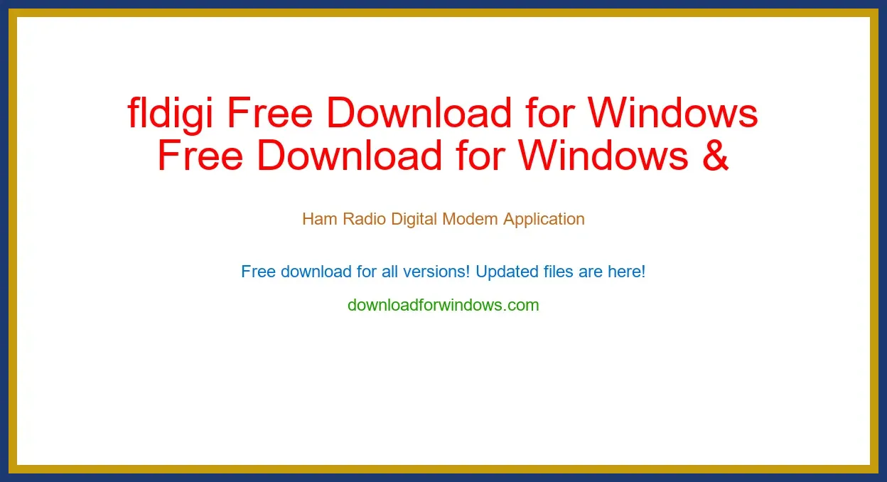 fldigi Free Download for Windows & Mac