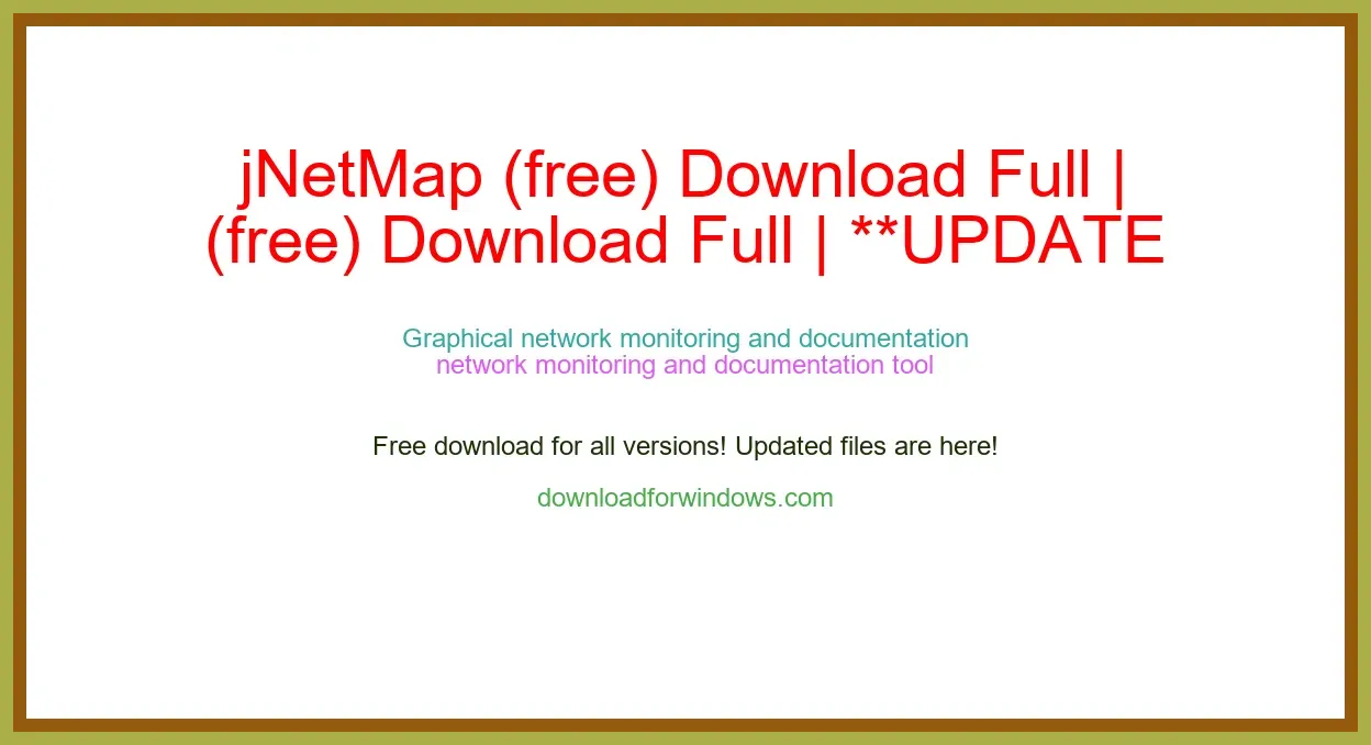 jNetMap (free) Download Full | **UPDATE
