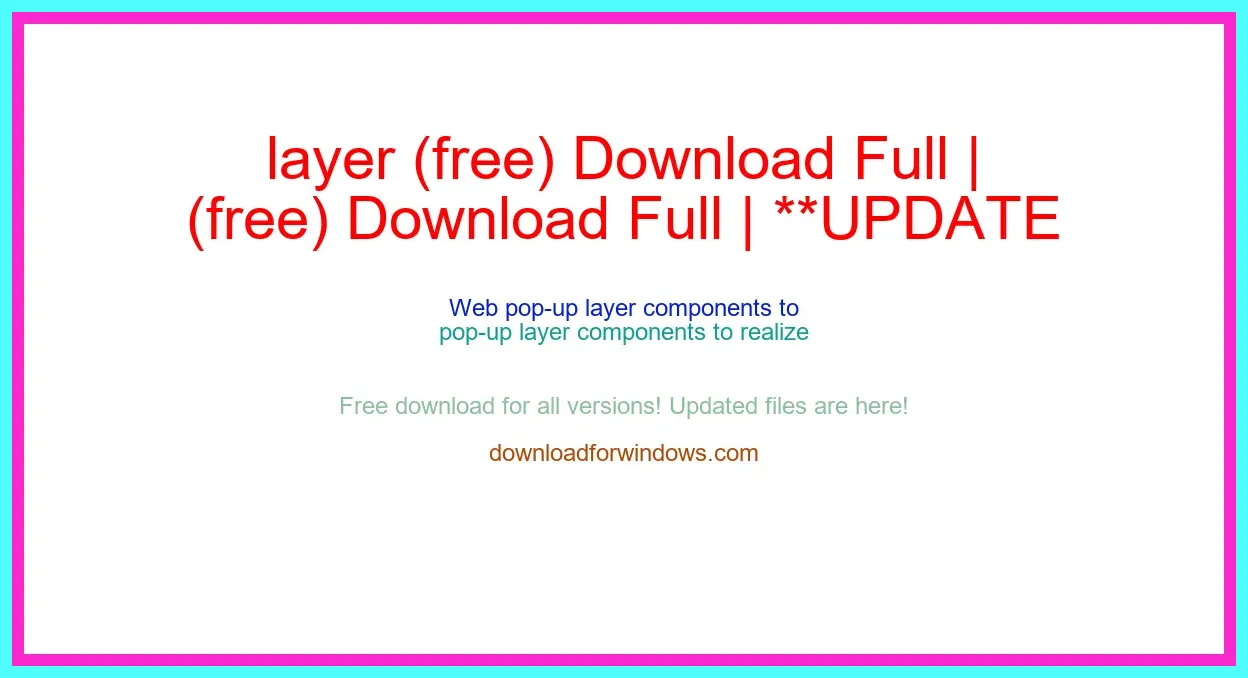 layer (free) Download Full | **UPDATE