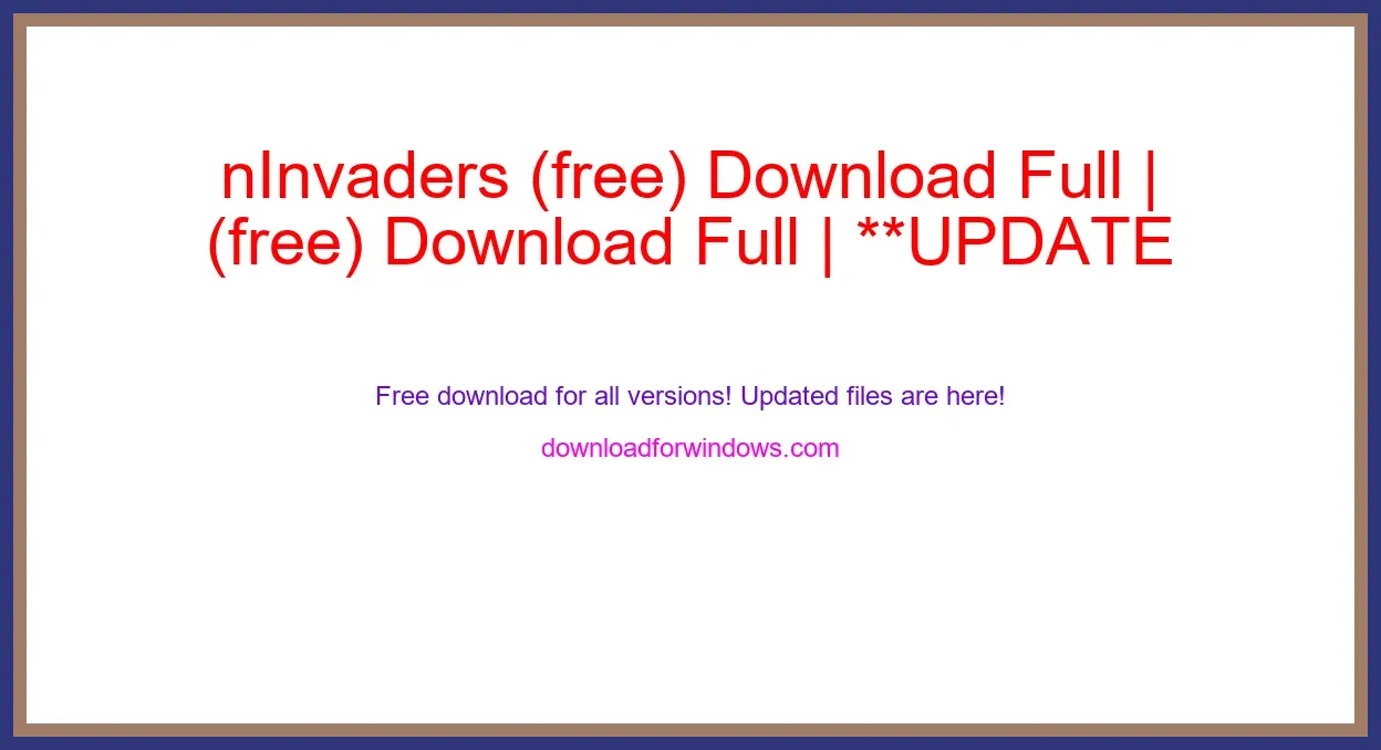 nInvaders (free) Download Full | **UPDATE