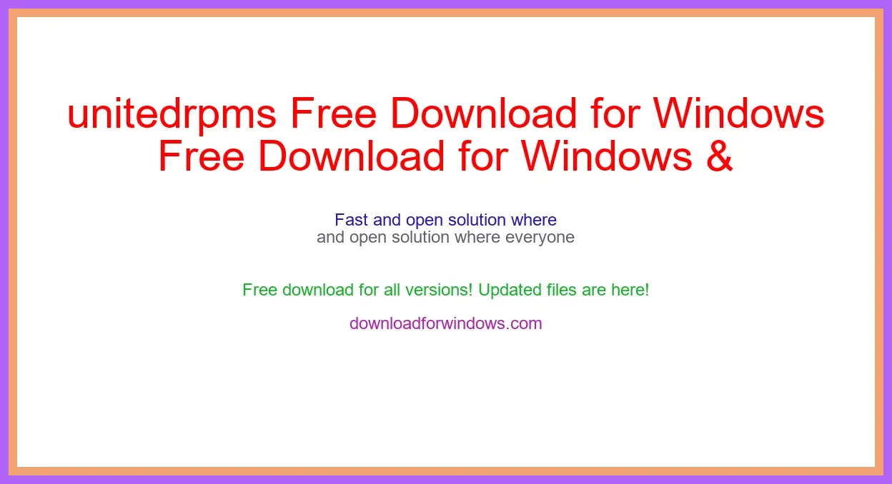 unitedrpms Free Download for Windows & Mac